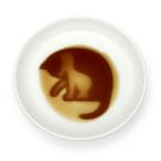 豆皿 おしゃれ ネコ醤油皿 ころがす 猫 柄 小皿 浮き出る 丸 和食器 猫グッズ 食器 雑貨 プレゼント プチギフト yp