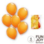 Yahoo! Yahoo!ショッピング(ヤフー ショッピング)FUNJOY Balloon 25cm丸型オレンジ6枚入  ゴム風船 yp