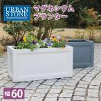 プランター 大型 おしゃれ 屋外 業務用 幅60 長方形 植木鉢 鉢植え 割れにくい 陶磁器 アンティーク グレー ホワイト 水穴 庭 ガーデン ポイント利用
