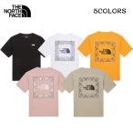 THE NORTH FACE Tシャツ MS BANDANA S/S R/TEE バンダナ ショートスリーブ 半袖 カットソー ペイズリー柄ロゴ 男女共用 NT7UR13