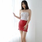 セクシーランジェリー ベアトップワンピース セクシー下着 ベビードール レースクイーン ボディコン ダブルジップ レース レザー風 ポイント消化 プレゼント