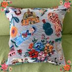 ナタリー・レテ クッションカバー ハウス　ライフ＆ハピネス・ゴブラン・クッション・カバー