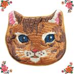 ナタリー・レテ エンブロイダリー・フェイス・ポーチ マヤ プリンセス・キャット猫の刺繍ポーチ