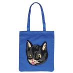 ナタリー・レテ フラッフィー・ミニ・バッグ ブラック・キャット 黒猫・ミッツィのふわもこ刺繍ミニ・トートバッグ