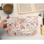 ペーパードールメイト オイルクロス・ポーチ M ミント・チョコ Paper Doll Mate Oilcloth Pouch M Mint Choco