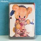  retro животное жестяная банка кейс пижама * Bear пижама медведь. бардачок 