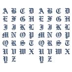 ジャグアタトゥー タトゥーシール 2週間で消えるタトゥー ヘナタトゥー 本物志向 アルファベット 英文字 2枚セット