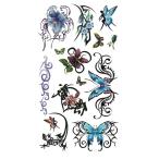 タトゥーシール 花 蝶 薔薇 バラ hm045  レギュラー