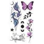 ショッピングタトゥー タトゥーシール 花 蝶 金魚 レギュラーサイズ hm1471