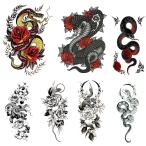 タトゥーシール 蛇 大蛇 7種7枚set102