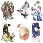 タトゥーシール 美少女 6種6枚set206