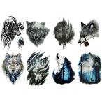 タトゥーシール 狼 8種8枚set273