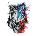 タトゥーシール 虎 タイガー th199中型・A5