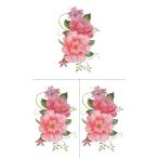 タトゥーシール 花 約A5サイズ・3枚入り yms001