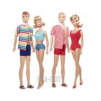 バービー&amp;ケン、ミッヂ&amp;アラン ダブルデート 50周年記念 復刻版 スイムスーツ ドール 人形 4体入りギフトセット