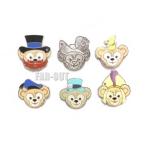 ダッフィー w/ 帽子 トレーディング ピンズ DLR 6点セット Hidden Mickey Duffy's Hat キャスト限定 Duffy ディズニーテーマパーク限定