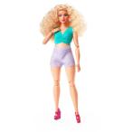 ショッピングカーリーコレクション バービー ルック カービーボデイ ブロンドヘ ポーザブル シグネチャー ドール Barbie Looks Doll Curvy Body Blonde Hair Made to Move