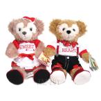 ダッフィー&シェリーメイ ぬいぐるみ バレンタイン 2016 SWEET Kisses & I've Got Heart 11インチ(28cm) 2点セット テーマパーク版 Duffy