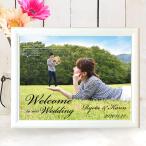 Yahoo! Yahoo!ショッピング(ヤフー ショッピング)結婚式 ウェルカムボード / フォトウェルカムボード1ショット A3サイズ（パールフレーム） 二次会 パーティー