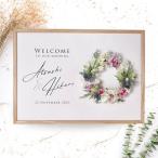 Yahoo! Yahoo!ショッピング(ヤフー ショッピング)結婚式 ウェルカムボード / お花アレンジウェルカムボード「ブランリース」/ 二次会 パーティー 受付