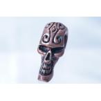 Yahoo! Yahoo!ショッピング(ヤフー ショッピング)トライバルヘッド スキニースカル 真鍮ピンクゴールドペンダントネックレス（ボールチェーン付き）