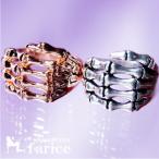 Yahoo! Yahoo!ショッピング(ヤフー ショッピング)ボーンハンド（骨の手）デザイン ゴシック調スタイル スカル メンズ スケルトンリング 指輪「ピンクゴールドカラーorシルバーカラー」