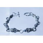 Yahoo! Yahoo!ショッピング(ヤフー ショッピング)王冠を被ったキングスカル メタルブレスレット