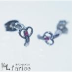 Yahoo! Yahoo!ショッピング(ヤフー ショッピング)オープンハートハーフムーンデザイン チェリーピンクキュービックジルコニア ジュエリー系スタッドピアス