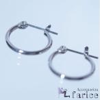 Yahoo! Yahoo!ショッピング(ヤフー ショッピング)シンプルループ型 シルバーコーティング ジュエリー系 ワンタッチフープピアス「極細１mm幅」