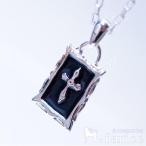 Yahoo! Yahoo!ショッピング(ヤフー ショッピング)ルード系クロスデザインブラックプレートペンダントカットあずきチェーン付きネックレス