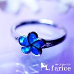 一輪プルメリアブルーオパール装飾シングルフラワーデザインレディースハワイア...