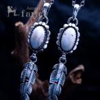 インディアンジュエリー天然石フェザーハウライトメンズシルバー925ペンダン...