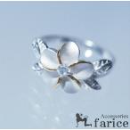 Yahoo! Yahoo!ショッピング(ヤフー ショッピング)キュービックジルコニア付きイエローゴールドラインプルメリア＆リーフ彫り シングルフラワーストーンハワイアンジュエリーリング