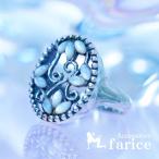 ヨーロピアンアンティーク風ミルキーホワイトムーンストーンリーフデザインジュエリーリング