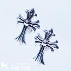 Yahoo! Yahoo!ショッピング(ヤフー ショッピング)ゴシッククロス シルバー燻し加工スタッドピアス