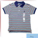 ポロ・ラルフローレン POLO RALPH LAUREN ボーダー ポロシャツ ベビー服 子供服 男の子 女の子 半そで 半袖 ネイビー 紺色 380109223 ブランド