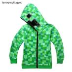 パーカーマインクラフト Minecraft クリーパー トップス アウター 子供服 キッズ ジュニア 120cm ー160cm