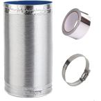  выхлоп шланг .. шланг гибкий канал длина 2m 3M 5M.. удлинение канал жаростойкий выдерживающий высокая температура алюминиевый гибкий канал эластичный свободный .. труба воздушный шланг воздуховода 