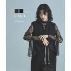 ベルスリーブスリットドレス パーティードレス 結婚式 ワンピース ブラウス レース ジャンスカ Iライン