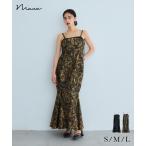 ショッピングパーティ ジャガードジッパードレス パーティードレス 結婚式 ノースリーブ マーメイドスカート 他と被らない