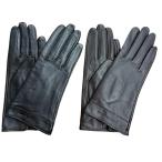 本革手袋　レディース　冬用　羊革　革手袋　シンプル　5本指　マリオバレンチティノ　手囲い19cm　21cm　ブラック　ダークブラウン　婦人手袋　メール便送料込