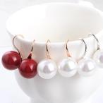 Yahoo! Yahoo!ショッピング(ヤフー ショッピング)可愛いシンプルパールを１粒ピアス♪金属アレルギー対応★【超オシャレな期間限定特価】人気美品★お洒落美しく魅せる☆かわいいアクセサリー/白色