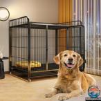 大型犬 ゲージ おしゃれ 犬 屋根付き ペットゲージ キャスター付きペットケージ 中型犬 犬用ケージ 使いやすい お手入れ簡単 快適 ペットも快適
