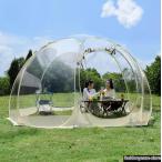 ショッピングポップアップテント バブルテント ポップアップガゼボ 360°屋外透明テント 3-6人用キャンプ星空観察透明ドームガーデンテント 3/3.6/4.5m 耐久性のあるバブル透明テント 360度パノ