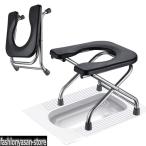  мобильный туалет складной простой туалет портативный сиденье для унитаза нержавеющая сталь сталь портативный туалет туалет стул строительство площадка рыбалка высокий King наружный жизнь party кемпинг 