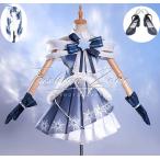 初音ミク 風 2025 雪ミク コスプレ衣装 ウィッグ 靴 パーティー イベント 文化祭 演出服 変装