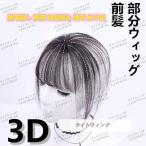 (日本語説明書付き)ウィッグ 部分 前髪 ヘアピース 3D構造 女性 人毛 ウイッグ 付け毛 脱毛隠し 軽薄 白髪隠れ 増毛 自然色ダークブラウン 20cm