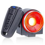 自転車 スマートテールライト 盗難防止アラーム バイク 振動センサー セキュリティアライト ブレーキセンサー セーフティーライト USB充電 115d