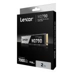 【正規代理店】Lexar NQ790 PCIe 4.0 SSD M.2 2280 ssd 2TB 内蔵 SSD PCIe Gen4x4 NVMe SSDストレージ 3D NAND R7000MB/s W6000MB/s 5年保証 LNQ790X002T-RNNNG
