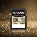SUNEAST S275 GOLD SD карта 128GB SDXC UHS-I V30 Class10 U3 4K R:240MB/s цифровая камера беззеркальный однообъективный зеркальный SD карта высокая скорость высокая прочность JPEG RAW фотосъемка Vlog 5 год гарантия 